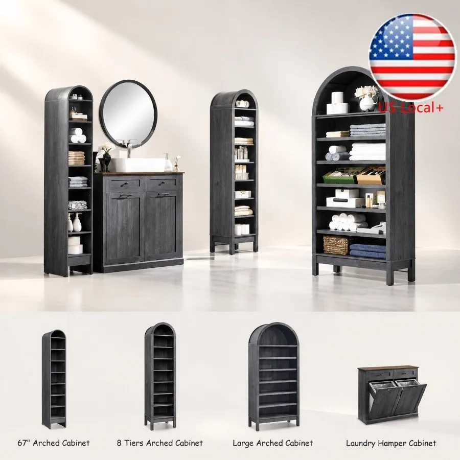 67 Tall Arched Bathroom Storag - Storage & Organization ulasan dan harga