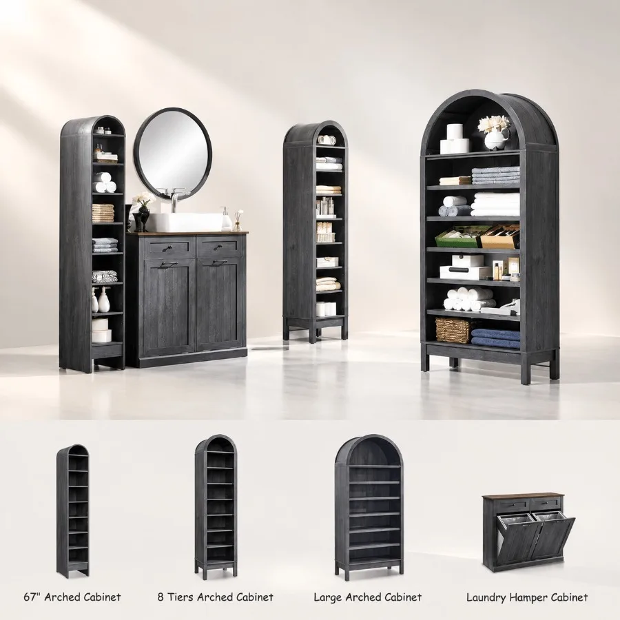 67 Tall Arched Bathroom Storag - Storage & Organization ulasan dan harga