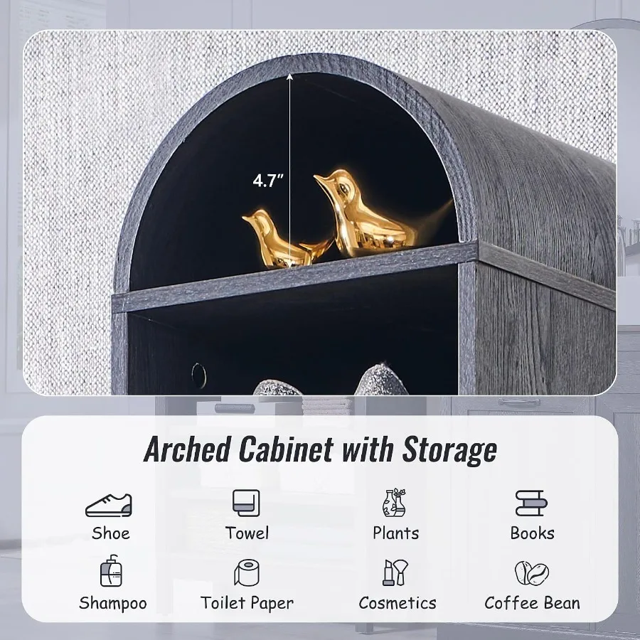 67 Tall Arched Bathroom Storag - Storage & Organization ulasan dan harga