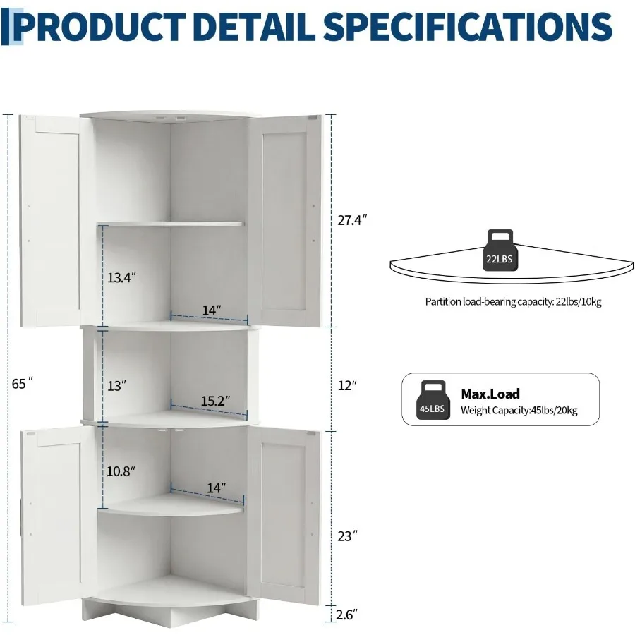 64.8 Tall Corner Cabinet with  - Kitchen ulasan dan harga