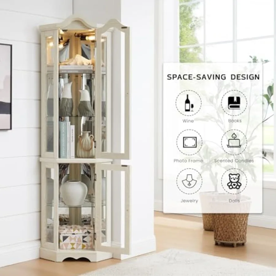 Corner curio cabinet for bar a - Storage & Organization ulasan dan harga