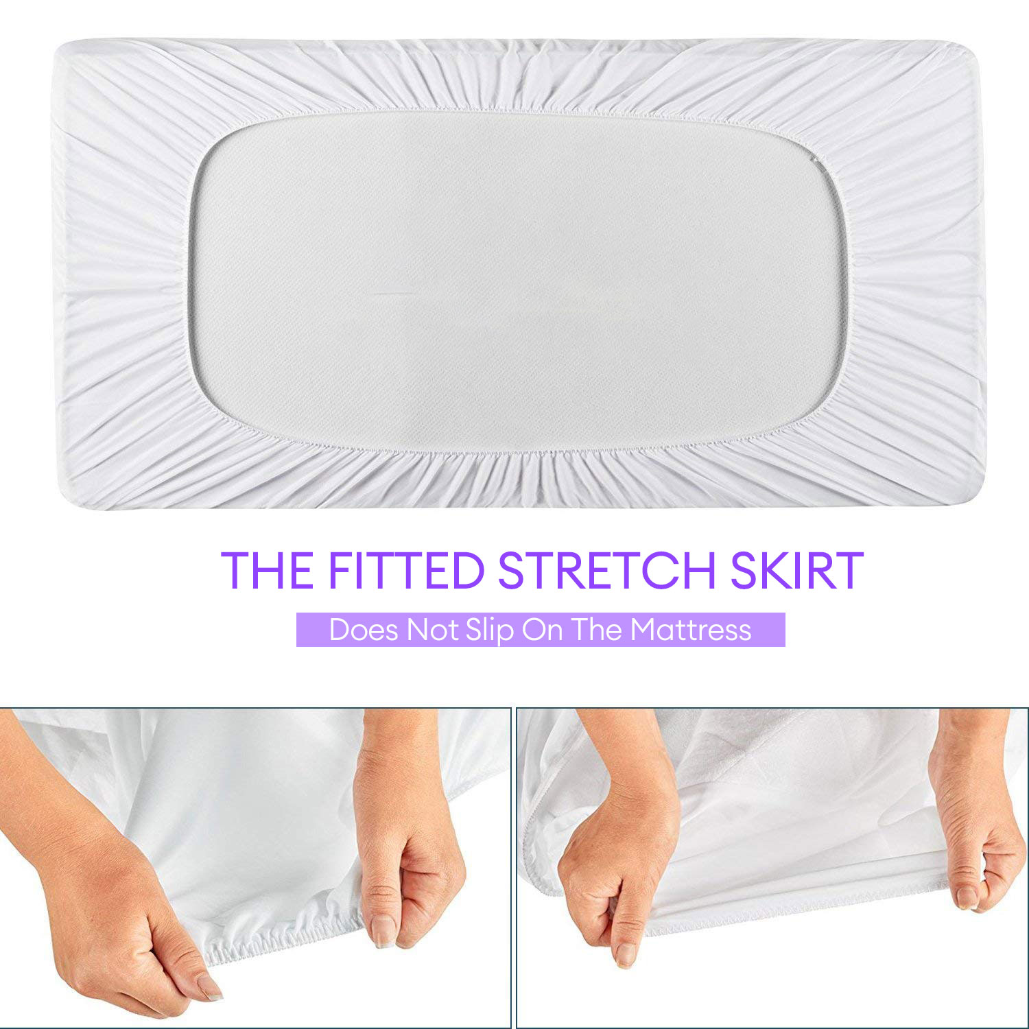 1pc Crib Mattress Protector Sm - Waterproof Mattress Protector Breathable ulasan dan harga