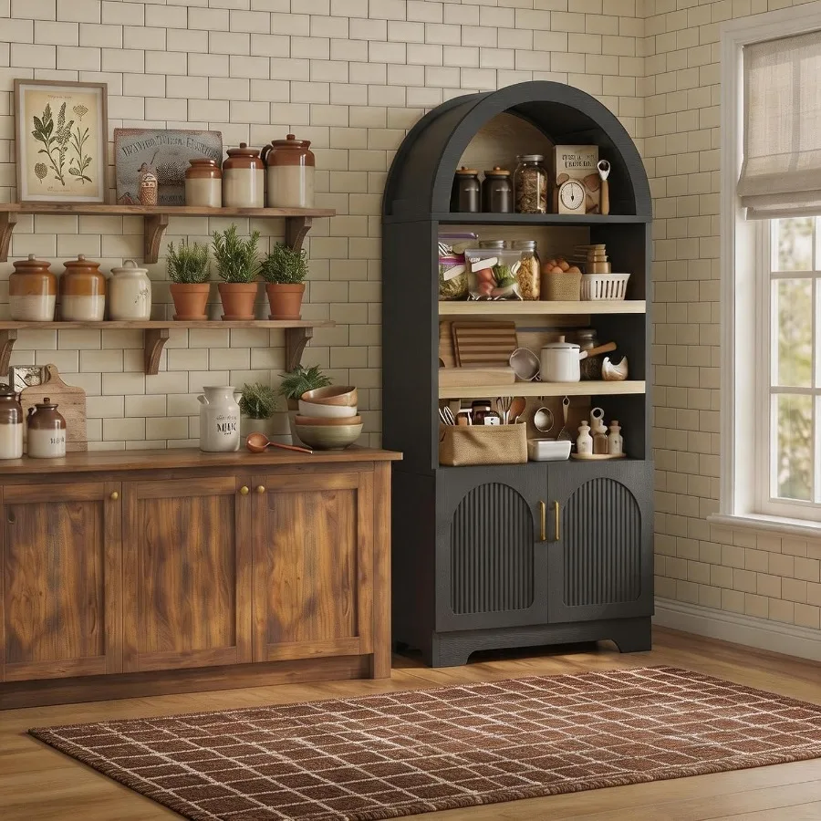 71 Tall Arched Kitchen Pantry  - Storage & Organization ulasan dan harga