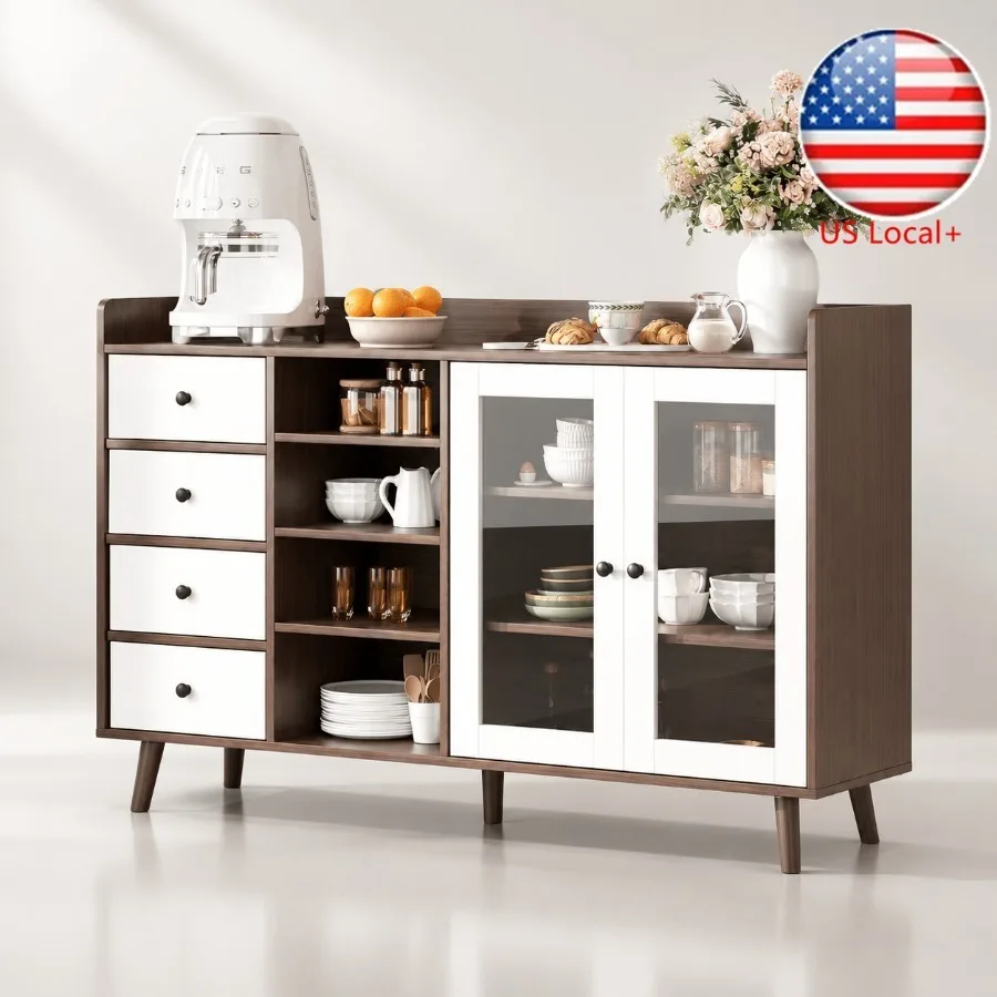55 Glass Door Sideboard for Li - Storage & Organization ulasan dan harga