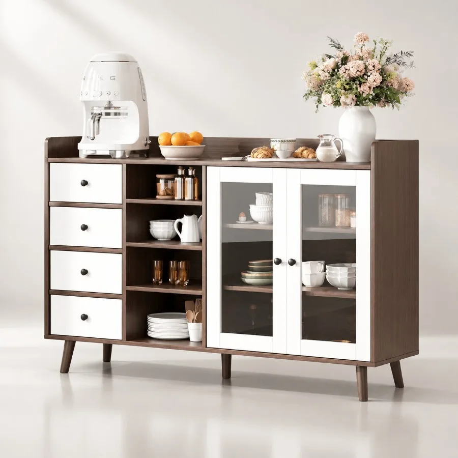 55 Glass Door Sideboard for Li - Storage & Organization ulasan dan harga