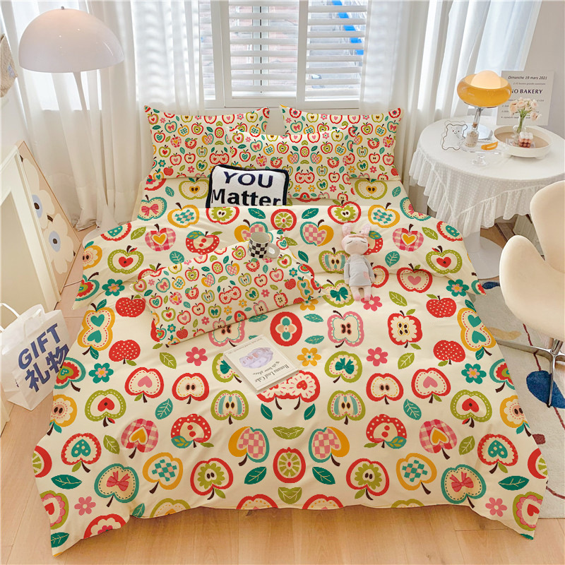 Cottagecore Vintage Colorful A - Aesthetic Floral Duvet Cover ulasan dan harga