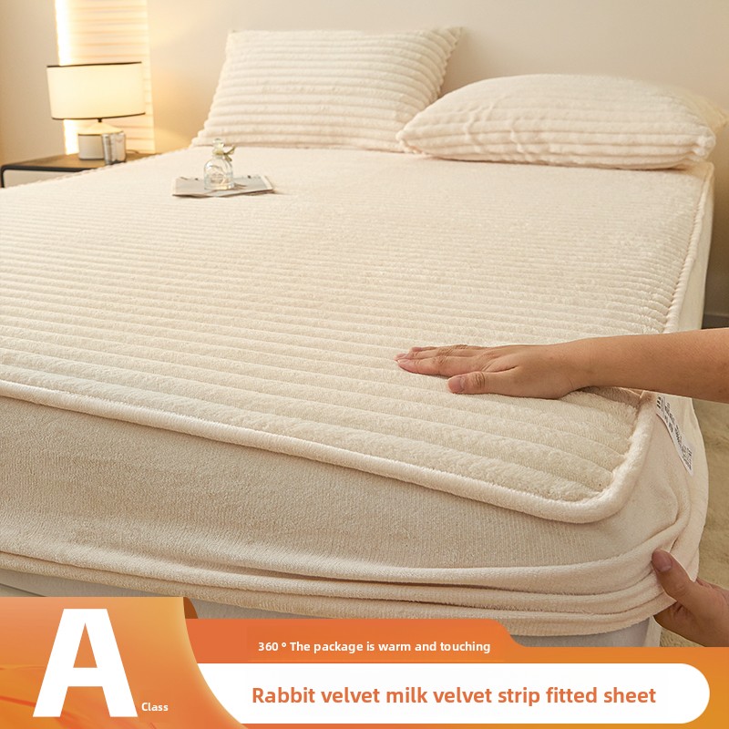 Imitation Rabbit Plush Winter  - Fitted Bed Sheets Deep Pocket ulasan dan harga