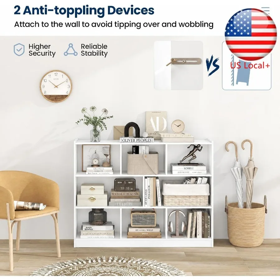 8-Cube Bookcase for living roo - Storage & Organization ulasan dan harga