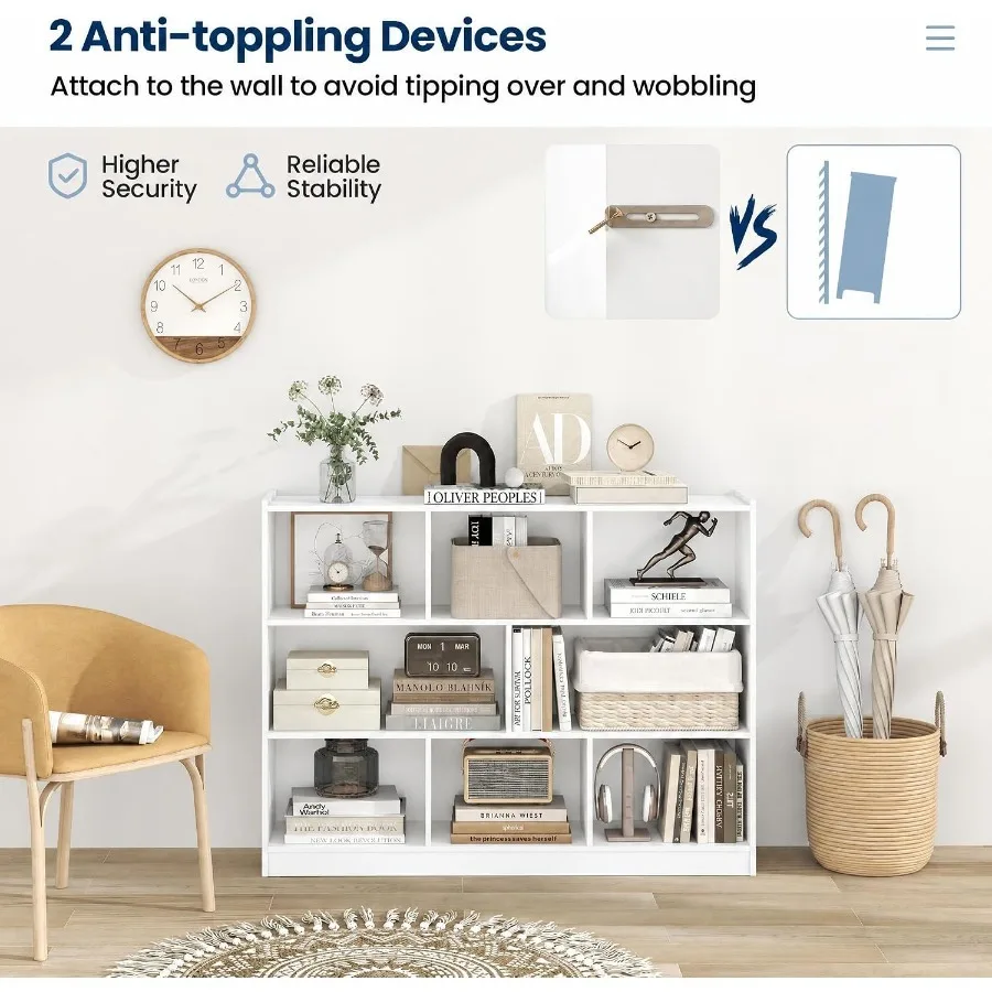 8-Cube Bookcase for living roo - Storage & Organization ulasan dan harga
