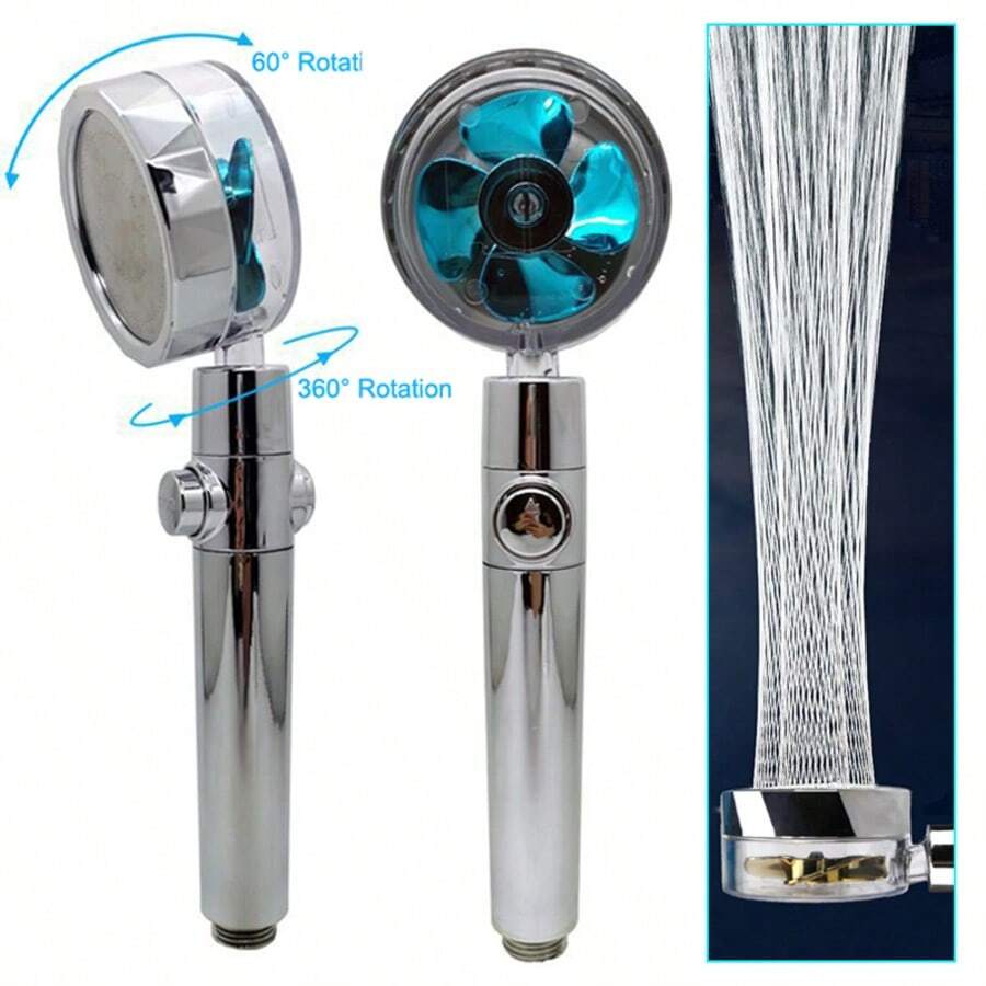 Propeller Driven Shower Head W - High Pressure Shower Head Handheld ulasan dan harga
