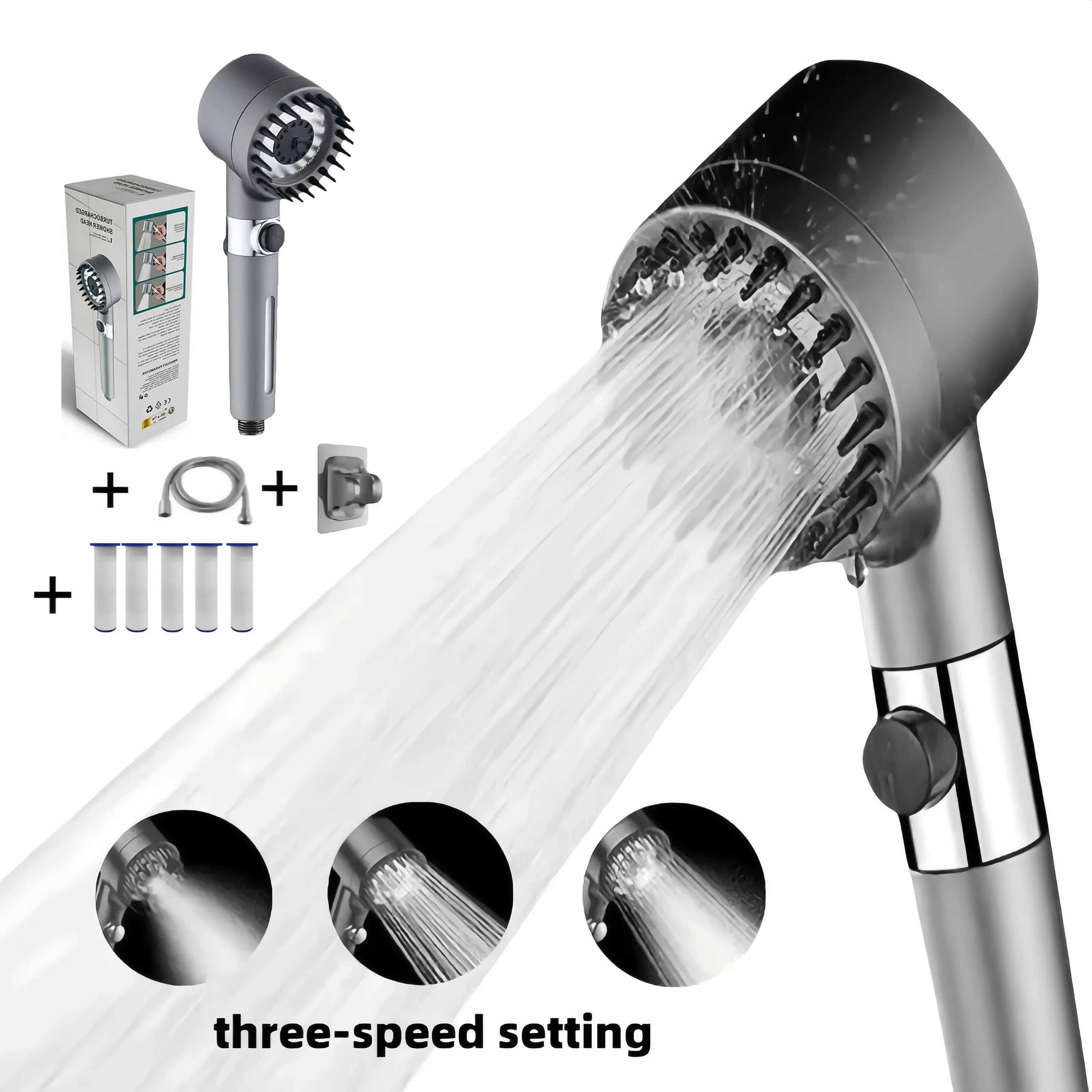 High Pressure Filtered Handhel - High Pressure Shower Head Handheld ulasan dan harga
