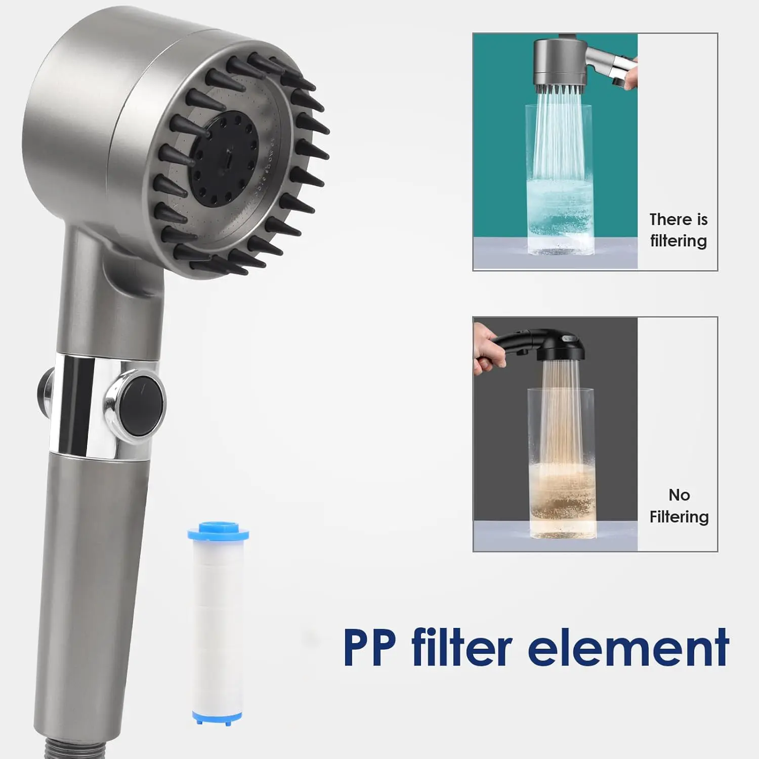 High Pressure Filtered Handhel - High Pressure Shower Head Handheld ulasan dan harga