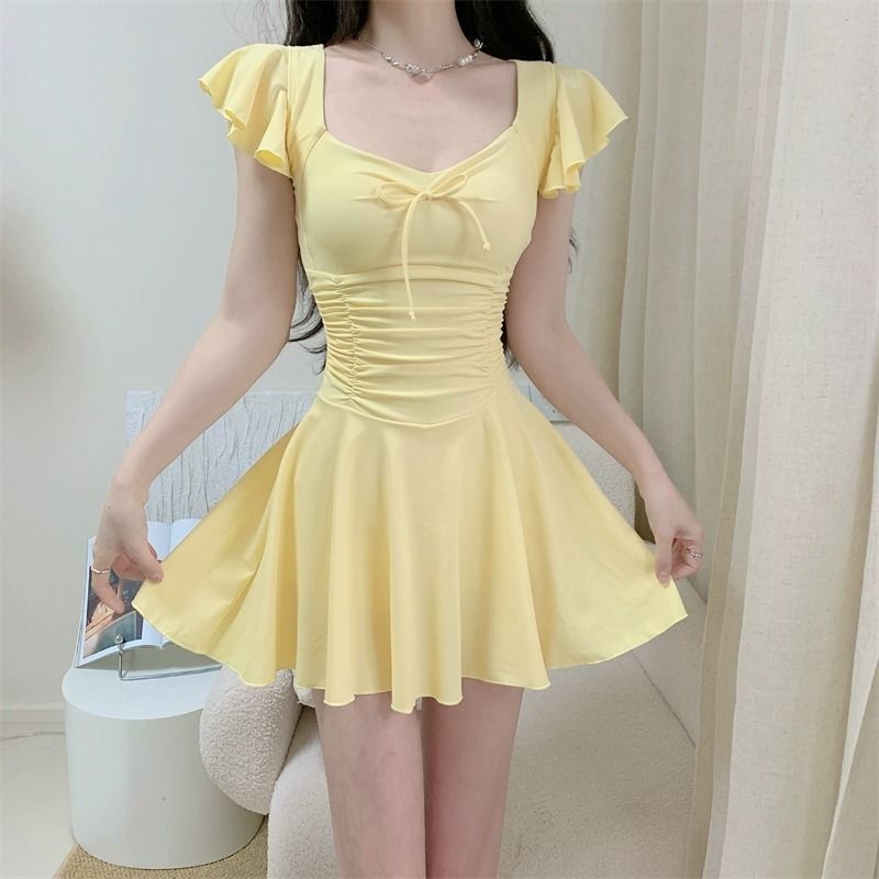 2026 New Women Skirted Swimdre - Bath ulasan dan harga